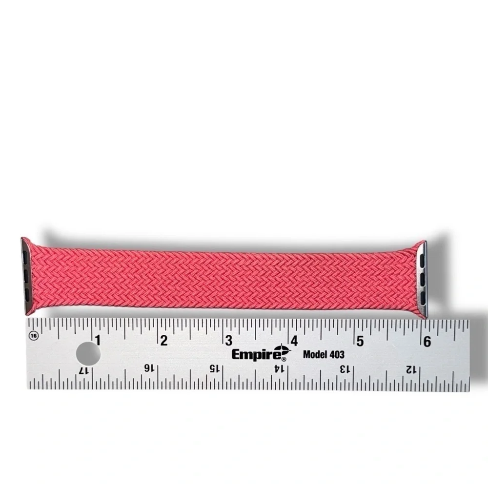 41mm Guava Braided Solo Loop - Size 8